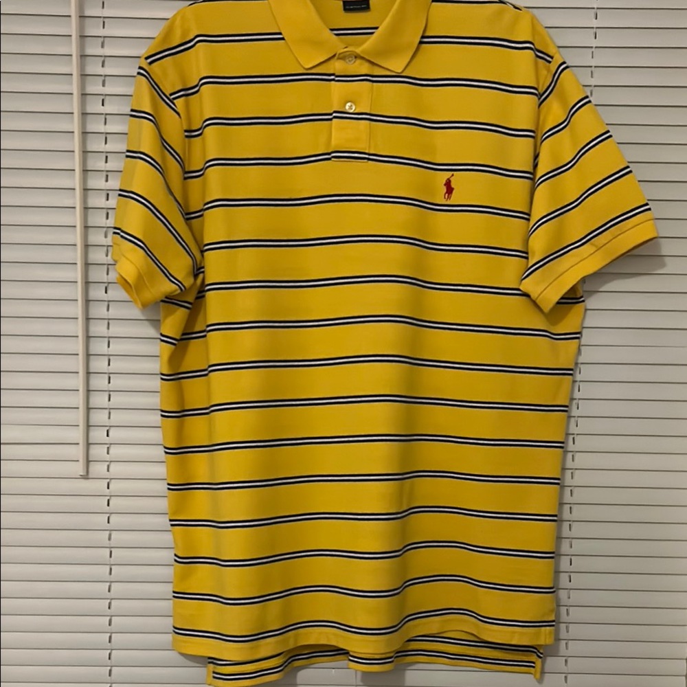Polo by Ralph Lauren Men's Yellow Striped Shirt